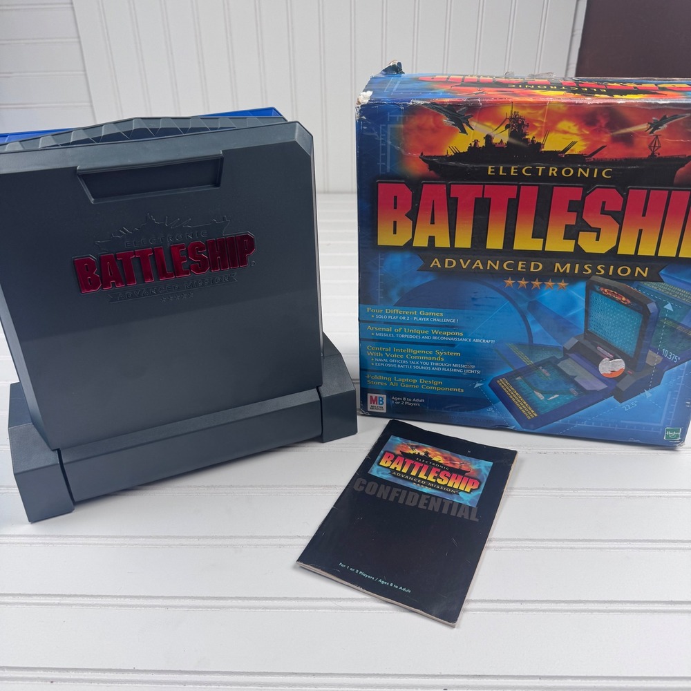 Electronic Battleship Advanced Mission Game 2000 Tested Works 99% Complete